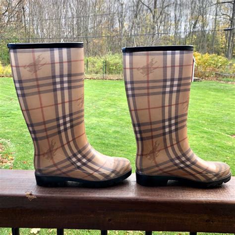 burberry tall rain boots elder ford|net a porter Burberry rain boots.